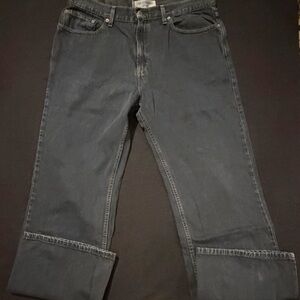 VTG Levi's 567 Low Loose Boot Jeans Men's 36x32 Blue Dark Wash RARE Denim Pants